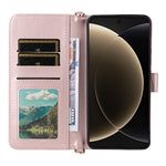 For Xiaomi 15 Ultra Wallet Case with Shoulder / Wrist Strap Leather Phone Cover Stand