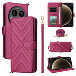 For Xiaomi 15 Ultra Wallet Case with Shoulder / Wrist Strap Leather Phone Cover Stand