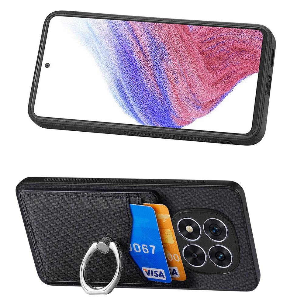 For Xiaomi Redmi Note 14 Pro+ 5G Case Card Slots Ring Holder Kickstand Phone Cover