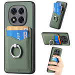 For Xiaomi Redmi Note 14 Pro+ 5G Case Card Slots Ring Holder Kickstand Phone Cover