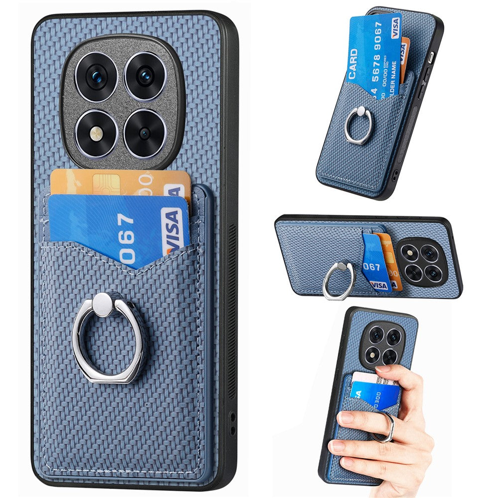 For Xiaomi Redmi Note 14 Pro+ 5G Case Card Slots Ring Holder Kickstand Phone Cover