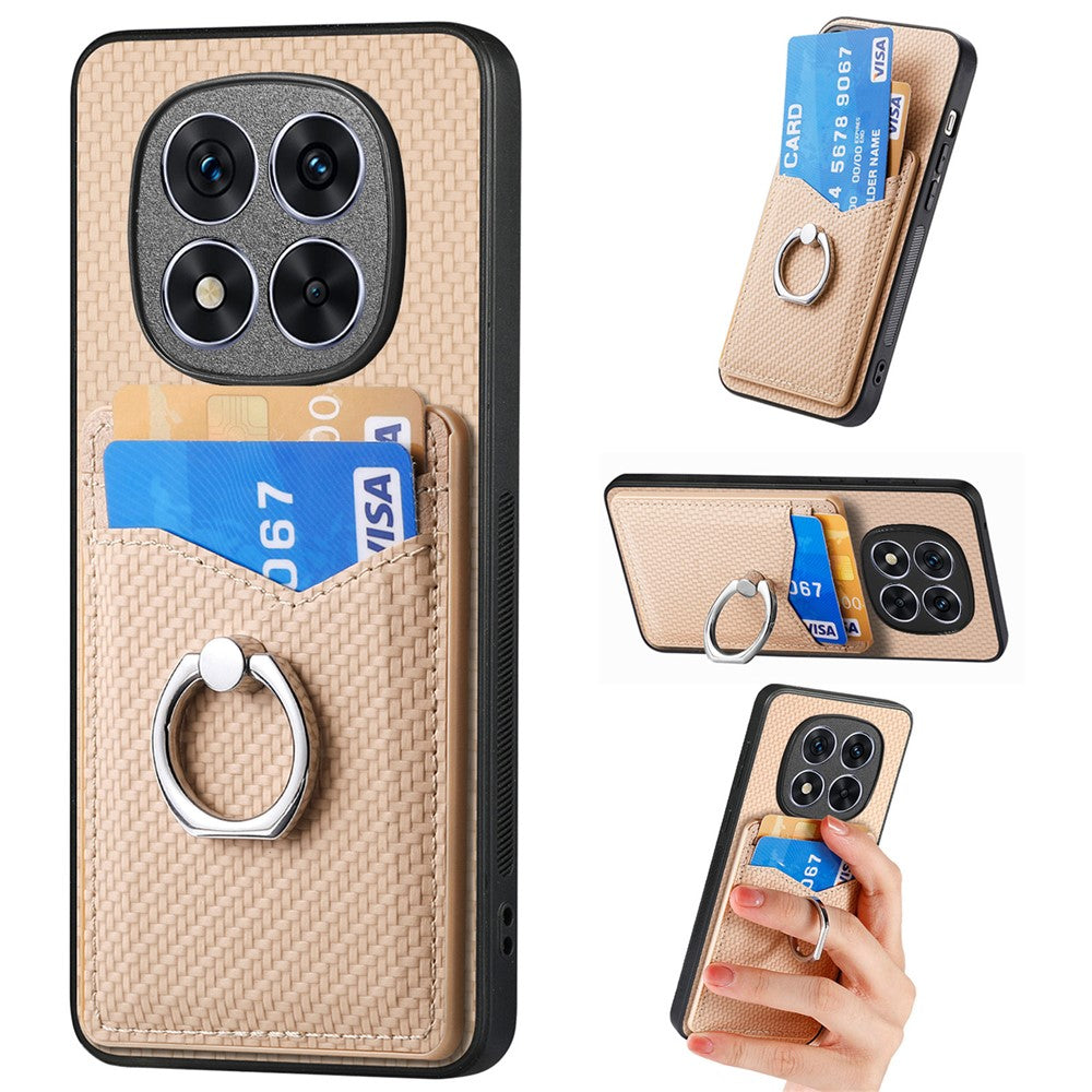 For Xiaomi Redmi Note 14 Pro+ 5G Case Card Slots Ring Holder Kickstand Phone Cover