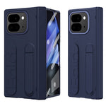 For Google Pixel 10 Pro Fold Case Kickstand Wristband PC Phone Cover with Tempered Glass Film