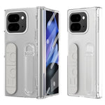 For Google Pixel 10 Pro Fold Case Kickstand Wristband PC Phone Cover with Tempered Glass Film