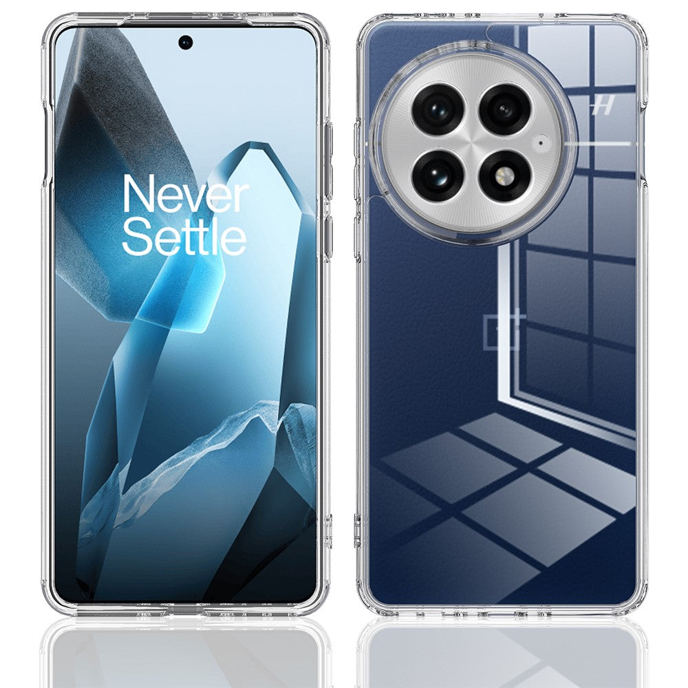 For OnePlus 13 Clear Phone Case TPU+Acrylic Shockproof Phone Back Cover