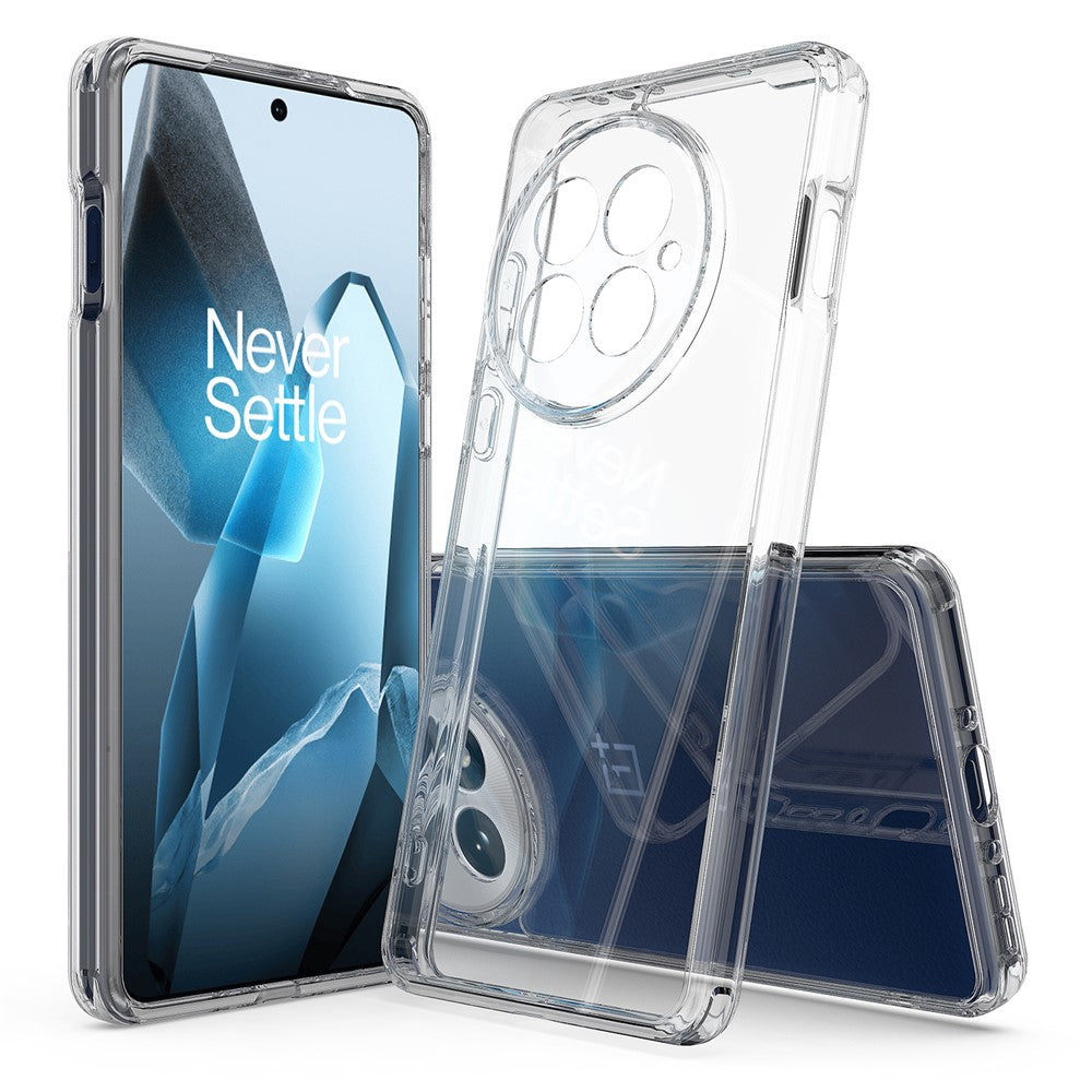 For OnePlus 13 Clear Phone Case TPU+Acrylic Shockproof Phone Back Cover