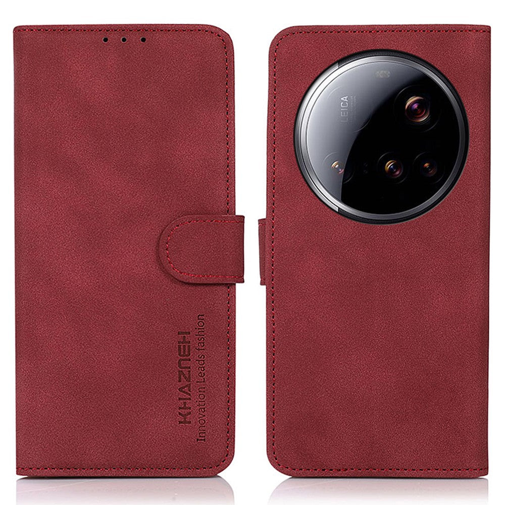 KHAZNEH For Xiaomi 15 Ultra Case PU Leather Wallet Stand Phone Cover