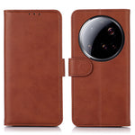 For Xiaomi 15 Ultra Case Cowhide Texture Leather Wallet Phone Cover with Stand