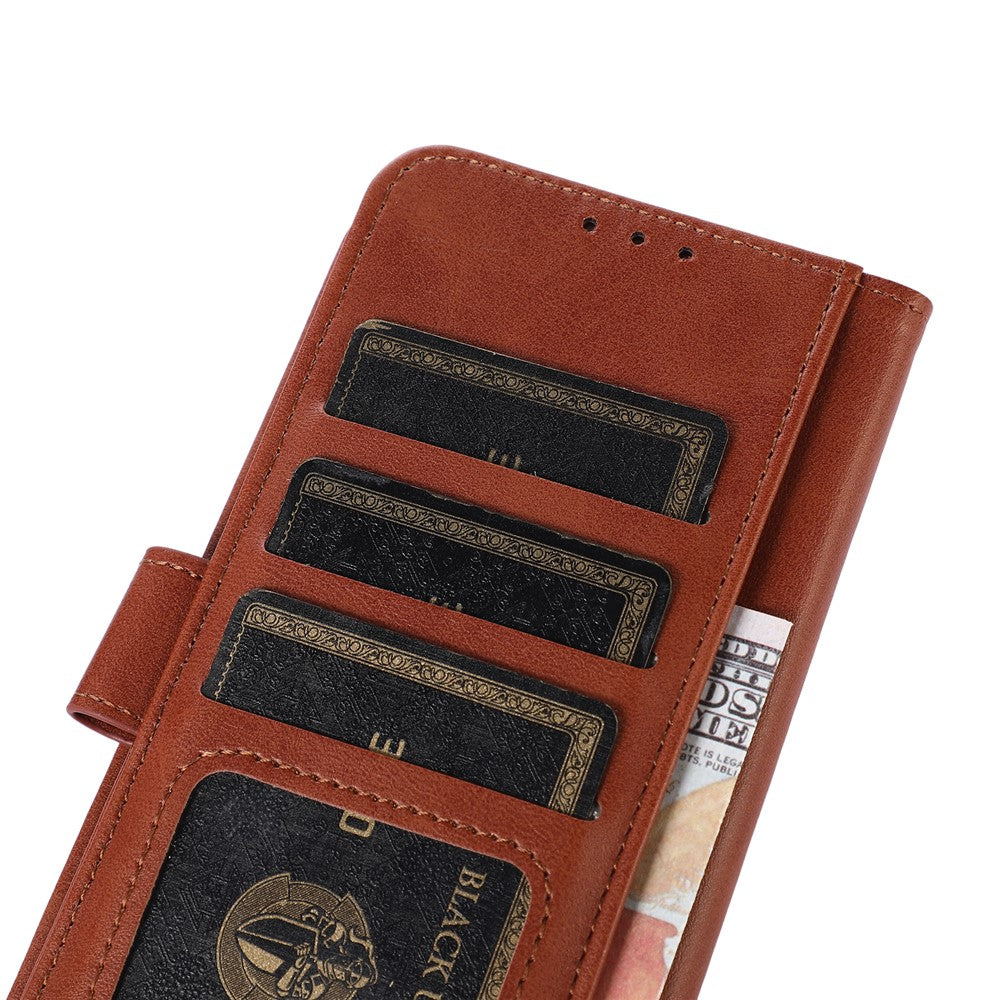For Xiaomi 15 Ultra Case Cowhide Texture Leather Wallet Phone Cover with Stand