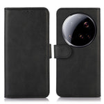 For Xiaomi 15 Ultra Case Cowhide Texture Leather Wallet Phone Cover with Stand