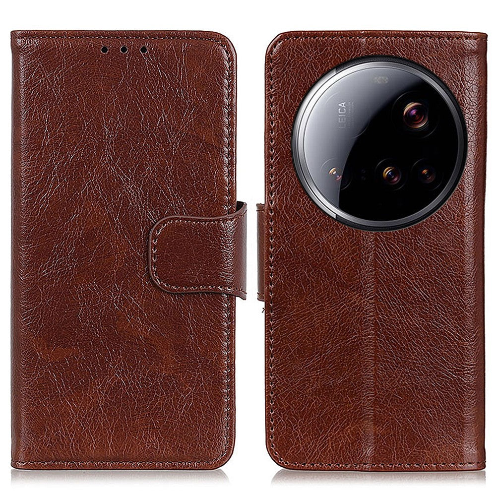 For Xiaomi 15 Ultra Case Nappa Texture Split Leather Wallet Phone Cover