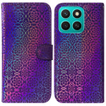 Til Honor X8c 4G Stand Cover Dazzling Flower Læder Telefoncover
