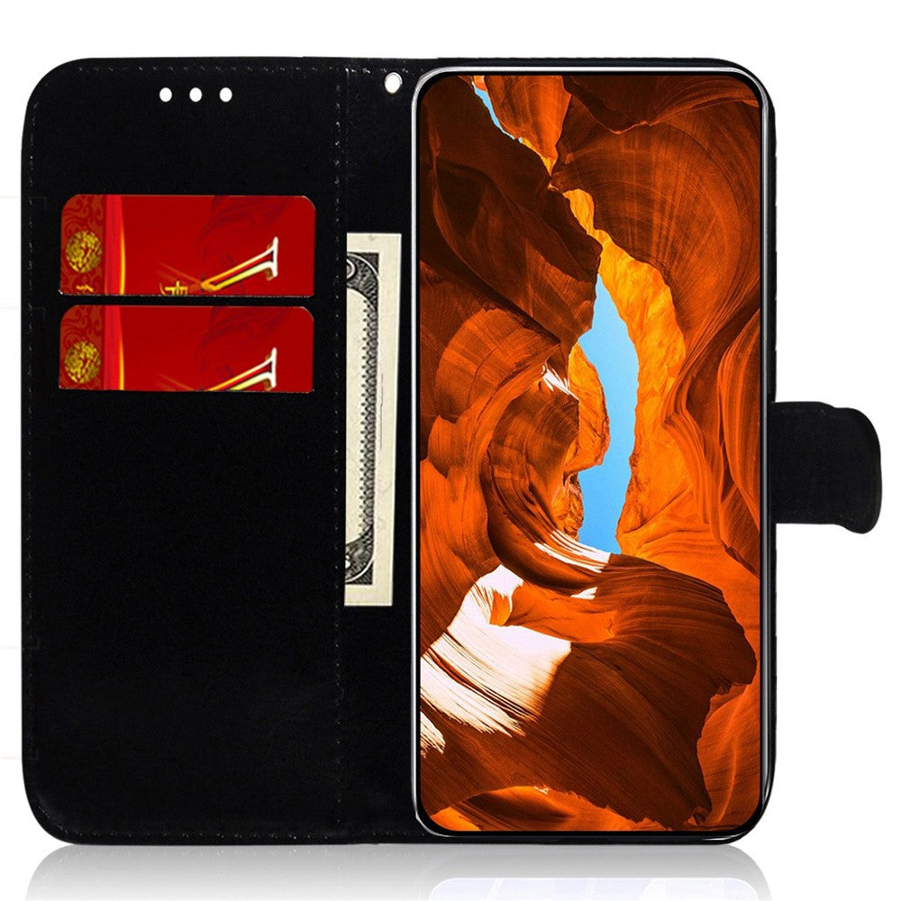 Til Honor X8c 4G Stand Cover Dazzling Flower Læder Telefoncover