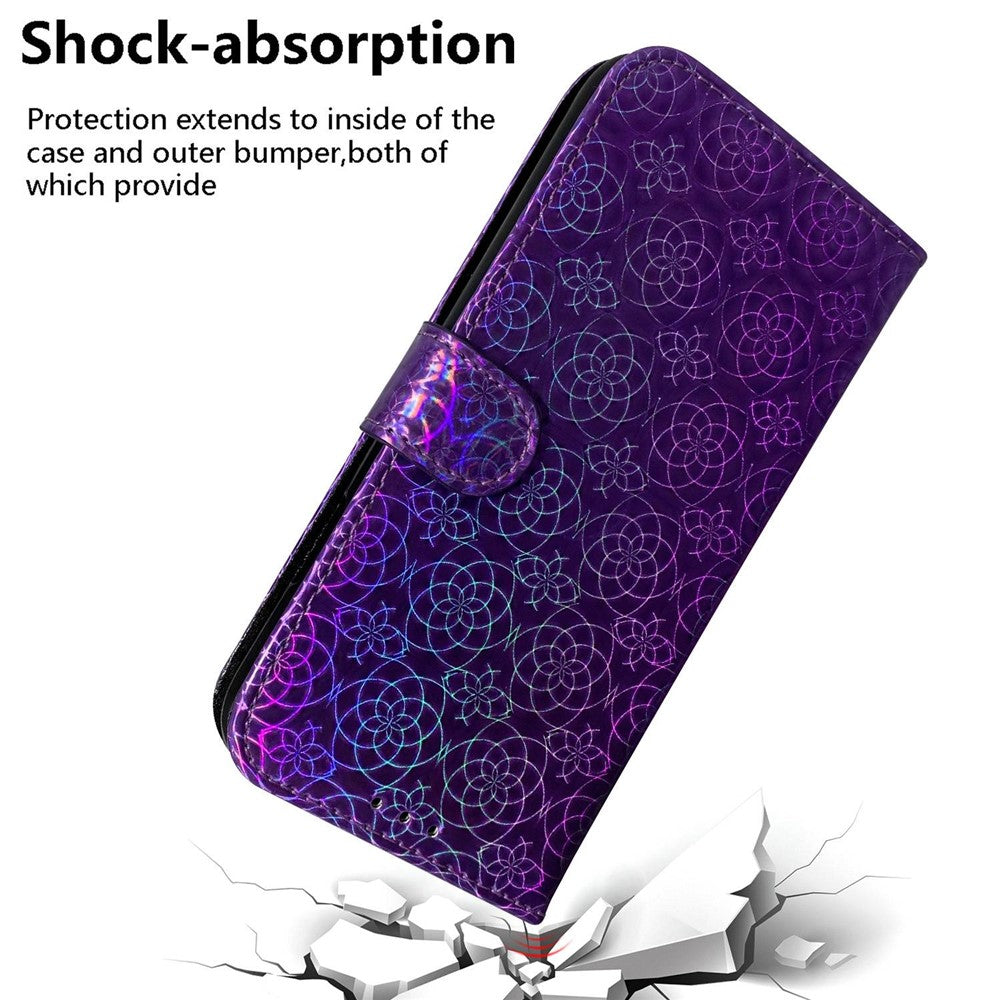 Til Honor X8c 4G Stand Cover Dazzling Flower Læder Telefoncover