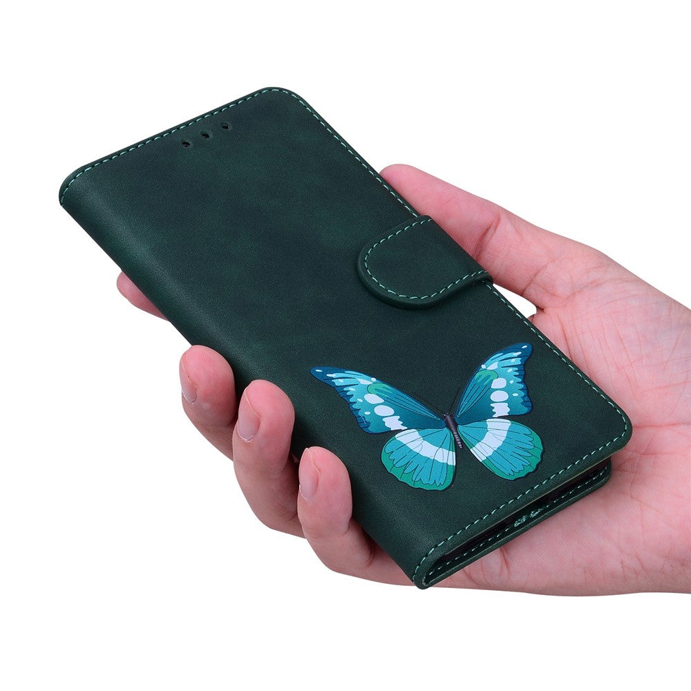For Honor X8c 4G Stand Case PU Leather Phone Cover Butterfly Printed