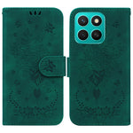 For Honor X8c 4G Case PU Leather Wallet Phone Cover Butterfly Flower Imprint