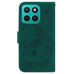 For Honor X8c 4G Case PU Leather Wallet Phone Cover Butterfly Flower Imprint