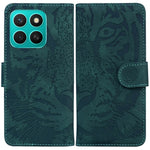 For Honor X8c 4G Etui Tiger Prægning Læder Pung Telefoncover