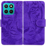For Honor X8c 4G Etui Tiger Prægning Læder Pung Telefoncover