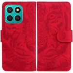 For Honor X8c 4G Etui Tiger Prægning Læder Pung Telefoncover