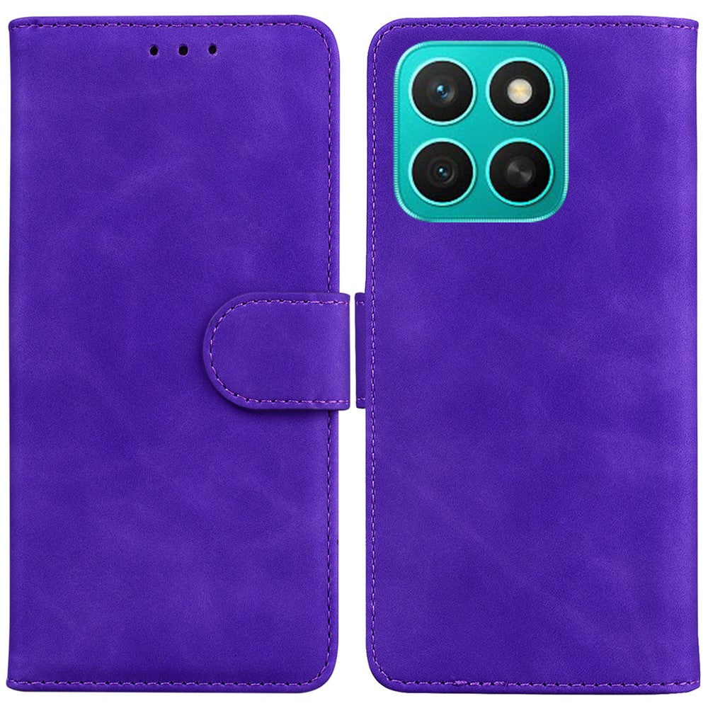 Til Honor X8c 4G Etui Ensfarvet Læderpung Telefoncover