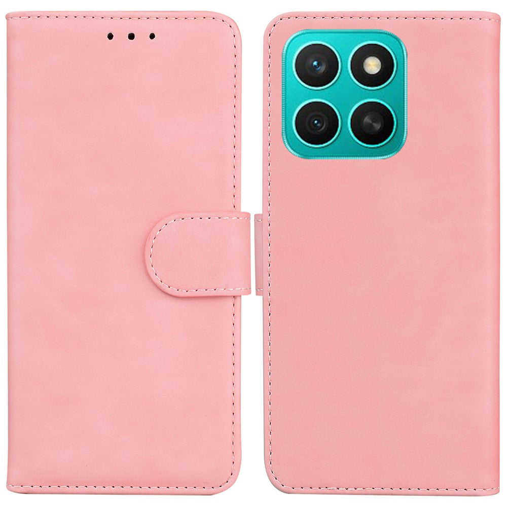 Til Honor X8c 4G Etui Ensfarvet Læderpung Telefoncover