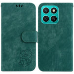For Honor X8c 4G Pung Etui Tiger Imprint Læder Stødsikkert Telefoncover