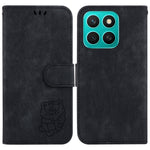 For Honor X8c 4G Pung Etui Tiger Imprint Læder Stødsikkert Telefoncover