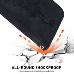 For Honor X8c 4G Case Lily Flower Imprint Leather Phone Cover with Stand