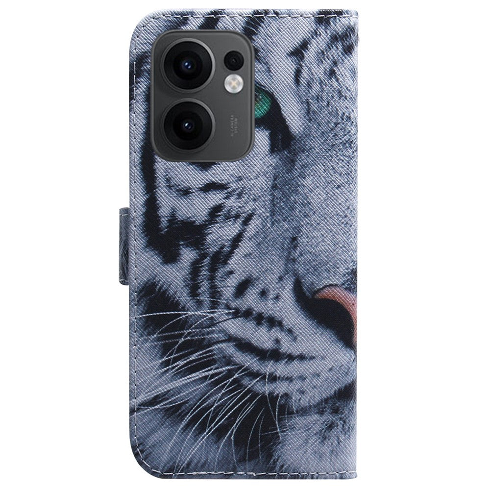 For Oppo Reno13 F 5G (Reno 13 FS 5G) / 4G Wallet Case Pattern Print Leather Phone Cover