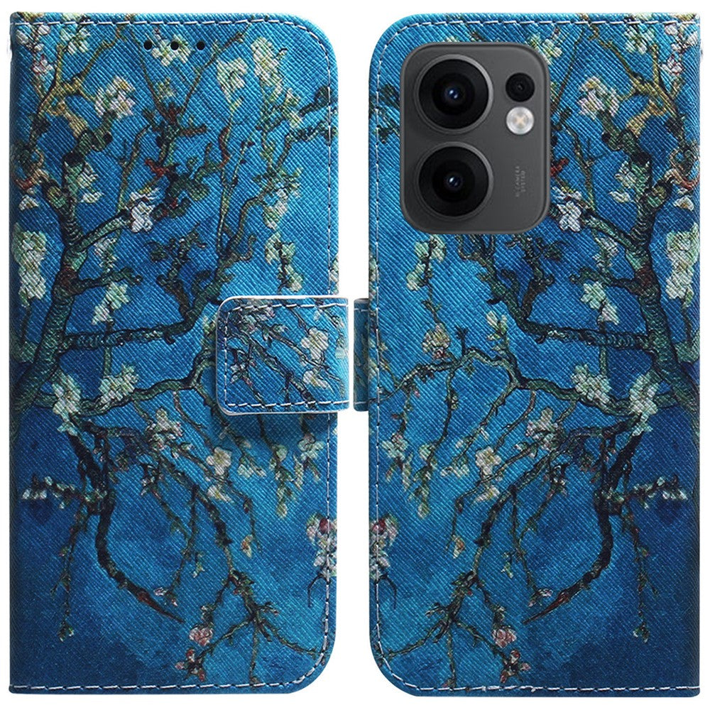 For Oppo Reno13 F 5G (Reno 13 FS 5G) / 4G Wallet Case Pattern Print Leather Phone Cover
