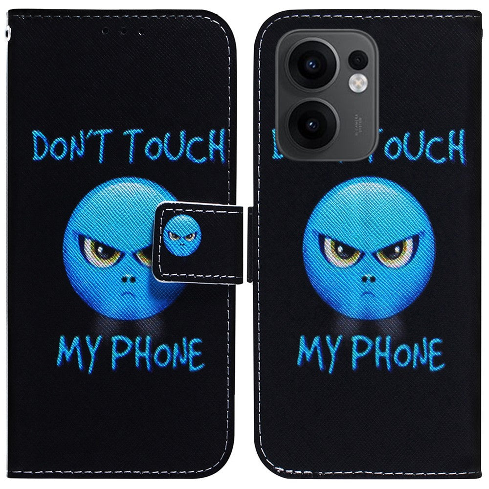 For Oppo Reno13 F 5G (Reno 13 FS 5G) / 4G Wallet Case Pattern Print Leather Phone Cover