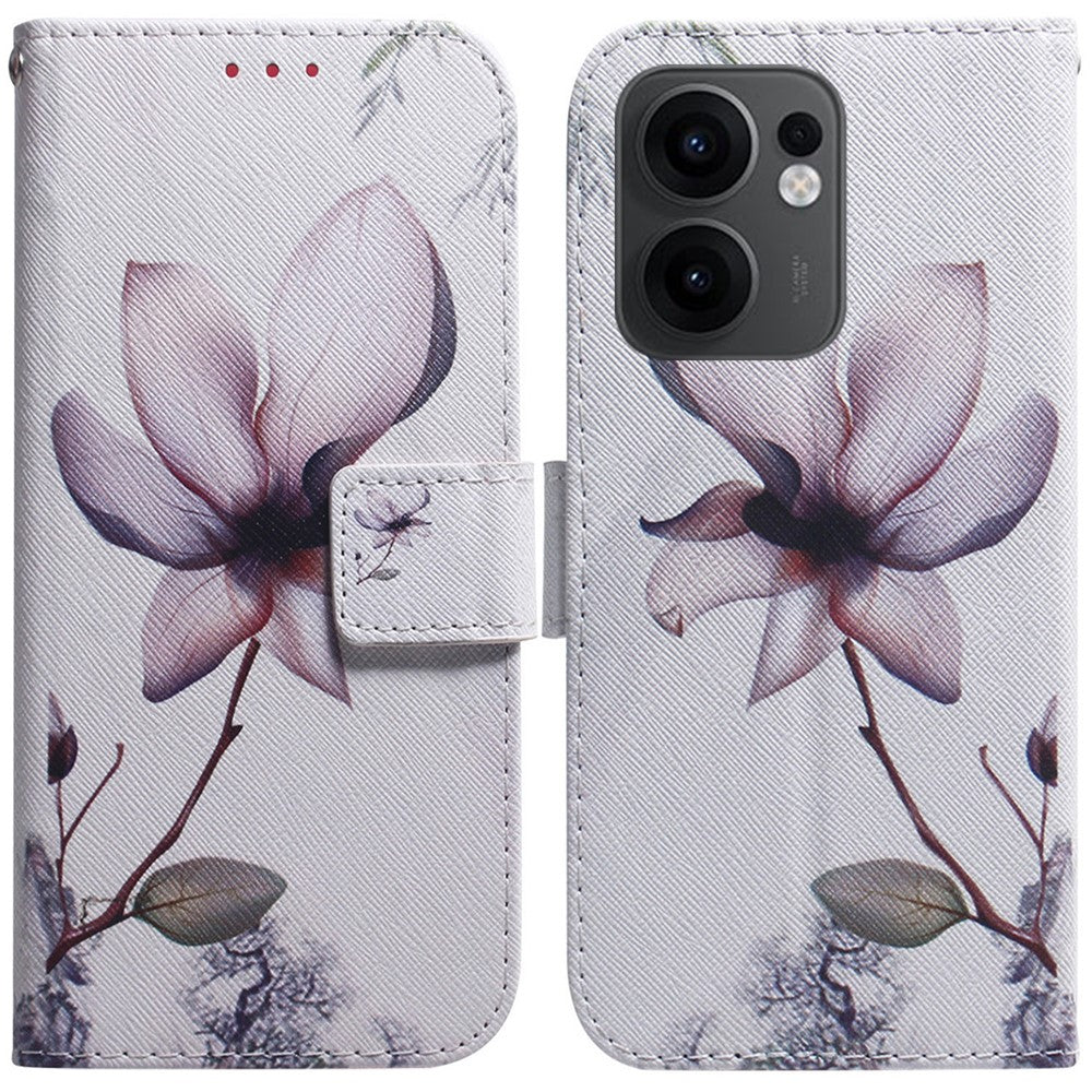 For Oppo Reno13 F 5G (Reno 13 FS 5G) / 4G Wallet Case Pattern Print Leather Phone Cover