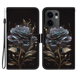 Oppo Reno13 F 5G (Reno 13 FS 5G) / 4G Plånboksfodral med fallskydd i läder, fällbart mönster