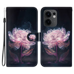Oppo Reno13 F 5G (Reno 13 FS 5G) / 4G Plånboksfodral med fallskydd i läder, fällbart mönster