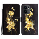 Oppo Reno13 F 5G (Reno 13 FS 5G) / 4G Plånboksfodral med fallskydd i läder, fällbart mönster