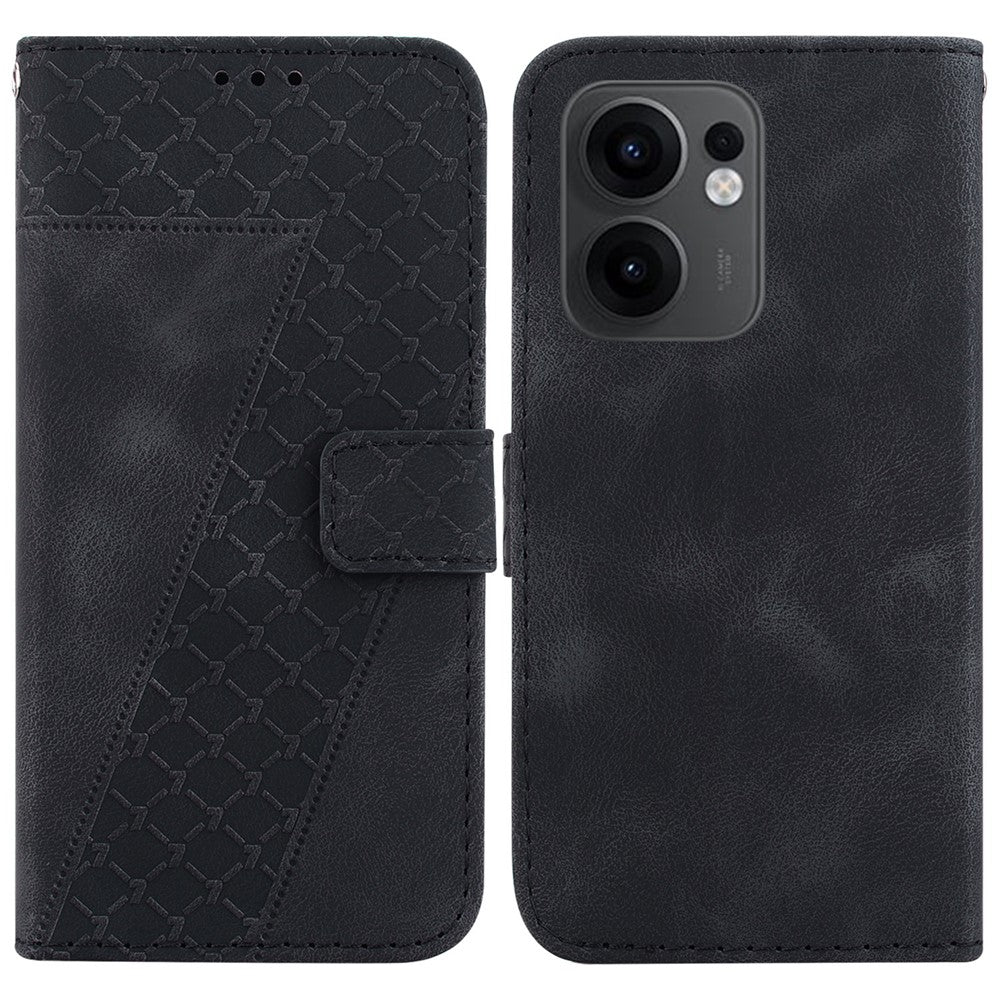 Oppo Reno13 F 5G (Reno 13 FS 5G) / 4G Stativfodral 7-format mönster Läderfodral