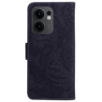 For Oppo Reno13 F 5G (Reno 13 FS 5G) / 4G Case Tiger Imprint Leather Wallet Phone Cover