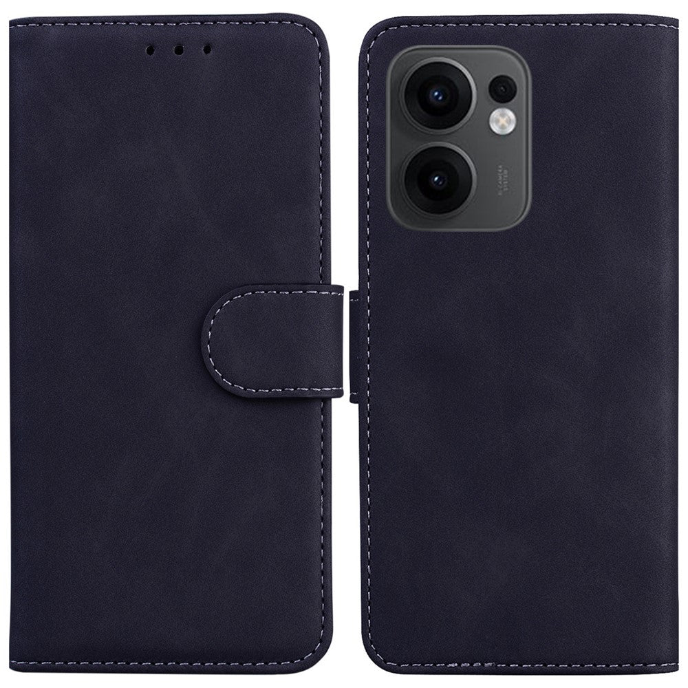 For Oppo Reno13 F 5G (Reno 13 FS 5G) / 4G Case Solid Color Leather Wallet Phone Cover