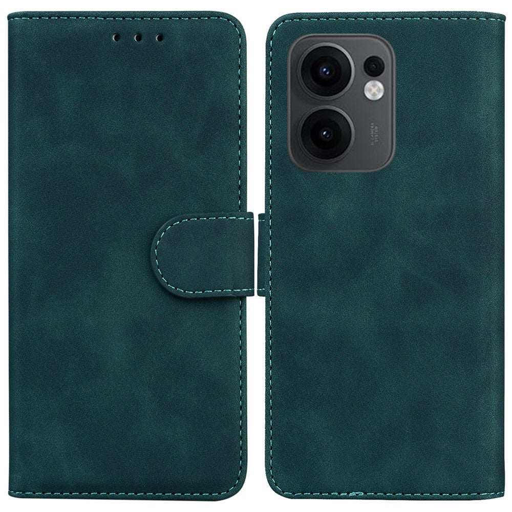 For Oppo Reno13 F 5G (Reno 13 FS 5G) / 4G Case Solid Color Leather Wallet Phone Cover