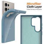 For Samsung Galaxy S22 Ultra 5G Magnetic Case TPU Phone Back Cover with Lanyard