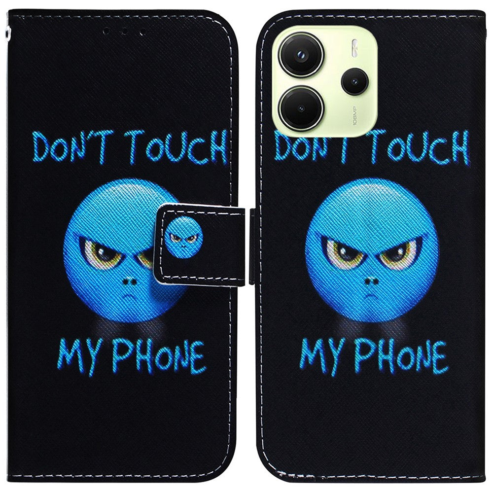 For Xiaomi Redmi Note 14 4G (164.84mm) Wallet Case Pattern Print Leather Phone Cover