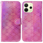 For Xiaomi Redmi Note 14 4G (164.84mm) Stand Case Dazzling Flower Leather Phone Cover