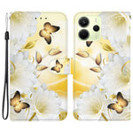 For Xiaomi Redmi Note 14 4G (164.84mm) Wallet Phone Case Anti-Drop Leather Flip Cover Pattern Printing