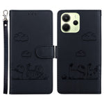 For Xiaomi Redmi Note 14 4G (164.84mm) Case RFID Blocking Kitten Pattern TPU + PU Leather Phone Cover