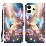 For Xiaomi Redmi Note 14 4G (164.84mm) Case Pattern Printing Anti-Drop Leather Flip Wallet Phone Cover with Lanyard