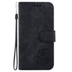 For Xiaomi Redmi Note 14 4G (164.84mm) Wallet Case Tiger Imprint Leather Shockproof Phone Cover