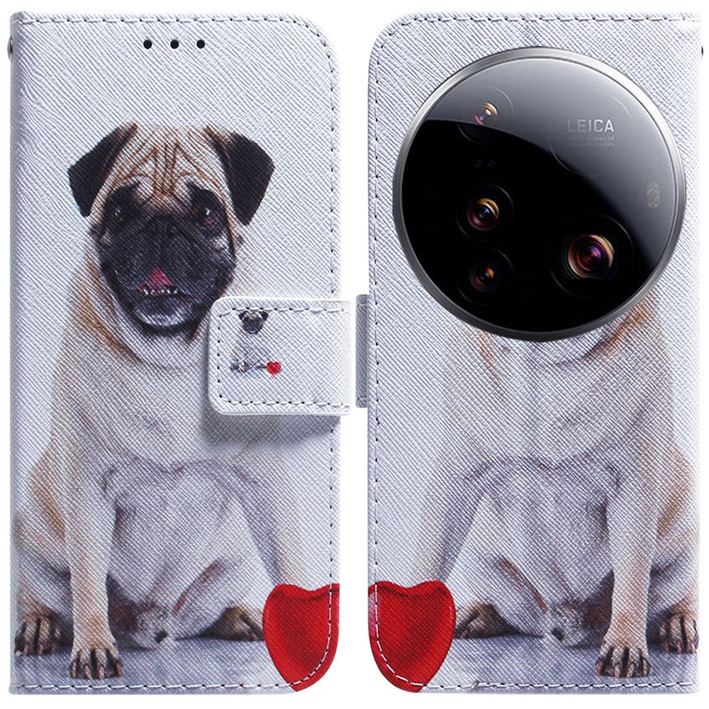 Xiaomi 15 Ultra Plånboksfodral Mönstertryck Lädermobilfodral
