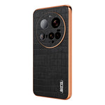 AZNS For Xiaomi 15 Ultra Case Electroplating Crocodile Texture PU + TPU Phone Cover
