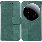 For Xiaomi 15 Ultra Case Geometry Pattern Leather Wallet Phone Cover with Wrist Strap